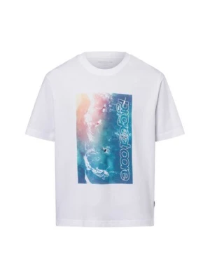 Jack & Jones Koszulka męska - JCOUnion Mężczyźni Bawełna biały nadruk,