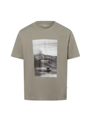Jack & Jones Koszulka męska - JCOUnion Mężczyźni Bawełna zielony nadruk,