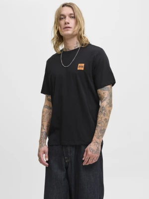 Jack & Jones Koszulka męska - JJBrandy Mężczyźni Bawełna czarny jednolity,