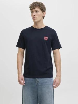 Jack & Jones Koszulka męska - JJBrandy Mężczyźni Bawełna niebieski jednolity,
