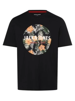 Jack & Jones Koszulka męska - JJChill Mężczyźni Bawełna niebieski nadruk,