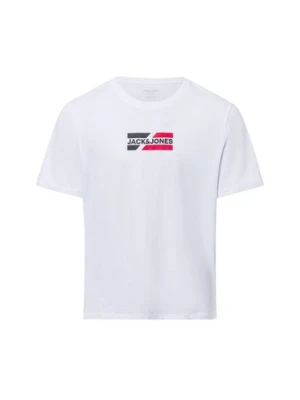 Zdjęcie produktu Jack & Jones Koszulka - JJEcorp Mężczyźni Bawełna biały