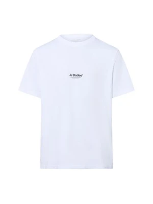 Jack & Jones Koszulka męska - JJEsoho Mężczyźni Bawełna biały jednolity,