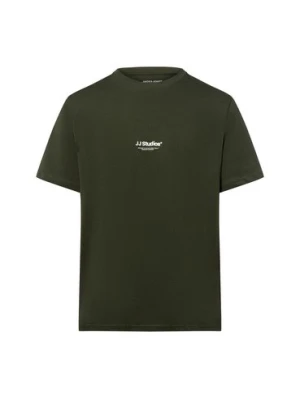 Jack & Jones Koszulka męska - JJEsoho Mężczyźni Bawełna zielony jednolity,