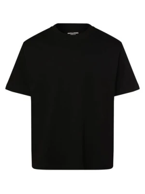 Jack & Jones Koszulka męska - JJEUrban Edge Mężczyźni Bawełna czarny jednolity,