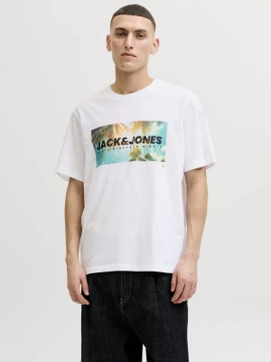 Zdjęcie produktu Jack & Jones Koszulka - JJIndiana Mężczyźni Bawełna (100%) biały