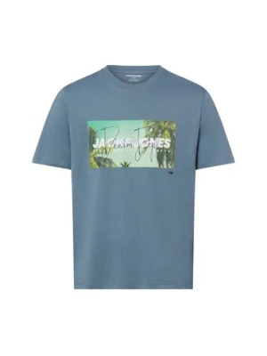 Jack & Jones Koszulka męska - JJIndiana Mężczyźni Bawełna (100%) szary,