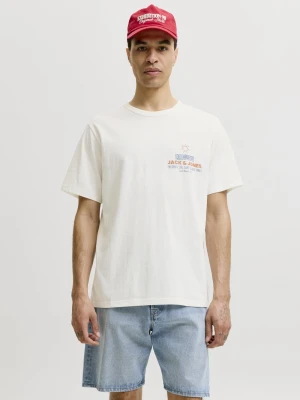 Zdjęcie produktu Jack & Jones Koszulka Mężczyźni Bawełna (100%) biały