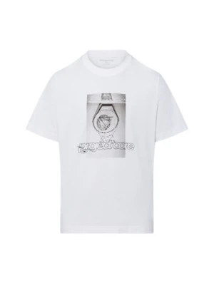 Jack & Jones Koszulka męska - Paloma Mężczyźni Bawełna biały nadruk,