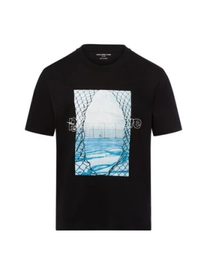 Jack & Jones Koszulka męska - Paloma Mężczyźni Bawełna czarny nadruk,