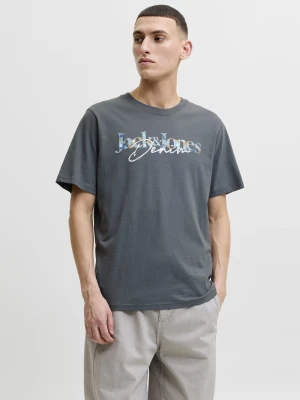Jack & Jones koszulka Mężczyźni Bawełna (100%) szary