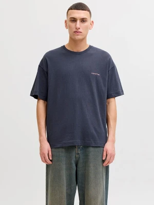Jack & Jones Koszulka "Montauk" w kolorze granatowym rozmiar: M
