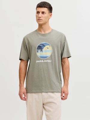 Jack & Jones Koszulka "Perry" w kolorze khaki rozmiar: XL