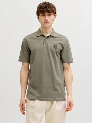 Jack & Jones Koszulka polo "Alliance" w kolorze khaki rozmiar: L