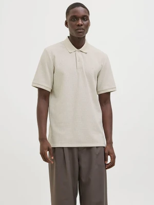 Jack & Jones Koszulka polo "Austin" w kolorze kremowym rozmiar: XL