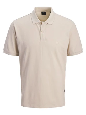 Jack & Jones Koszulka polo "Blaweston" w kolorze beżowym rozmiar: L