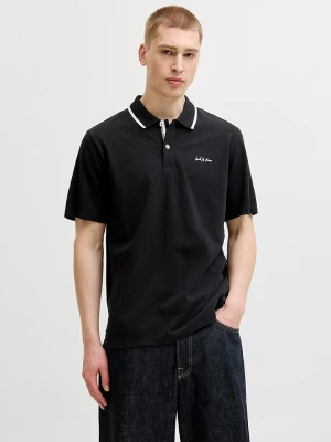 Jack & Jones Koszulka polo "Blaze" w kolorze czarnym rozmiar: L