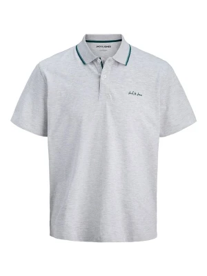 Jack & Jones Koszulka polo "Blaze" w kolorze szarym rozmiar: M
