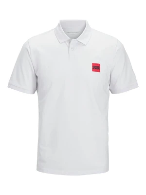 Jack & Jones Koszulka polo "Brady" w kolorze białym rozmiar: M