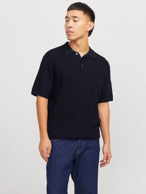 Jack & Jones Koszulka polo "Cooper" w kolorze granatowym rozmiar: L