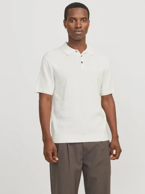 Jack & Jones Koszulka polo "Cooper" w kolorze kremowym rozmiar: L