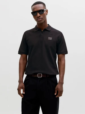 Jack & Jones Koszulka polo "Daytona" w kolorze czarnym rozmiar: M