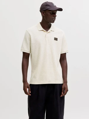 Jack & Jones Koszulka polo "Daytona" w kolorze kremowym rozmiar: S