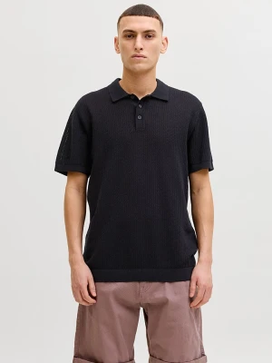 Jack & Jones Koszulka polo "Jess" w kolorze czarnym rozmiar: L