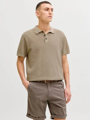 Jack & Jones Koszulka polo "Jess" w kolorze szarobrązowym rozmiar: S