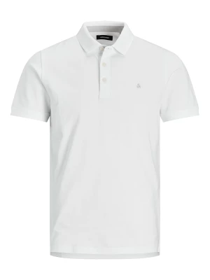 Jack & Jones Koszulka polo "Jjepaulos" w kolorze białym rozmiar: L