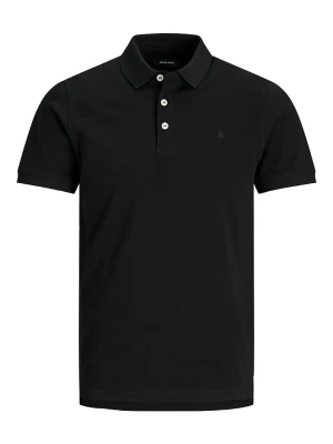 Jack & Jones Koszulka polo "Jjepaulos" w kolorze czarnym rozmiar: L