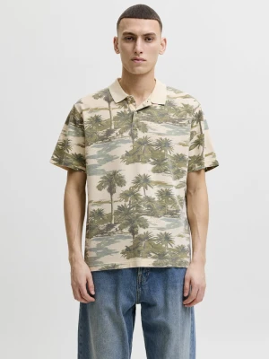Jack & Jones koszulka polo Mężczyźni Bawełna (100%) beżowy