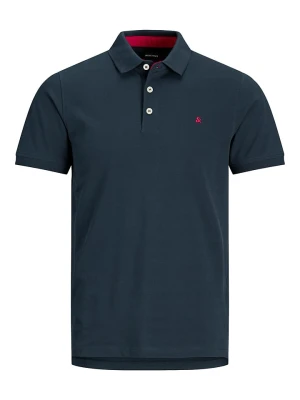 Jack & Jones Koszulka polo "Paulos" w kolorze granatowym rozmiar: L