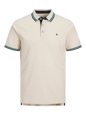 Jack & Jones Koszulka polo "Paulos" w kolorze kremowym rozmiar: M