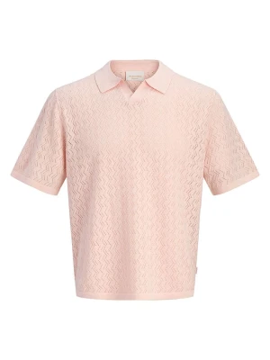 Jack & Jones Koszulka polo "Tyler" w kolorze jasnoróżowym rozmiar: S