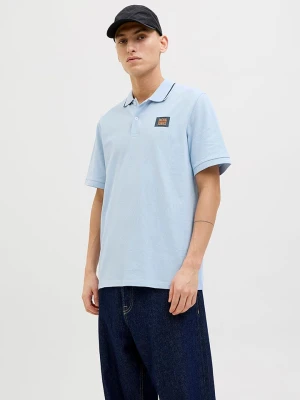 Jack & Jones Koszulka polo w kolorze błękitnym rozmiar: M