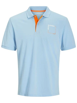 Jack & Jones Koszulka polo w kolorze błękitnym rozmiar: M