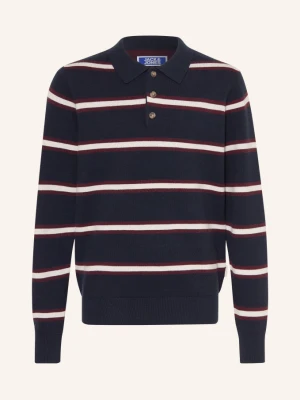 Jack&Jones Koszulka Polo Z Dzianiny blau
