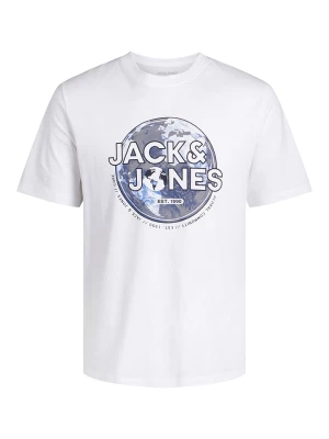 Jack & Jones Koszulka "Universe" w kolorze białym rozmiar: L