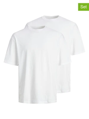 Jack & Jones Koszulki (2 szt.) "Jjebradley" w kolorze białym rozmiar: L