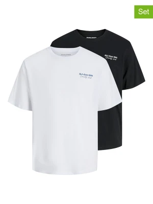 Jack & Jones Koszulki (2 szt.) w kolorze białym i czarnym rozmiar: XXL