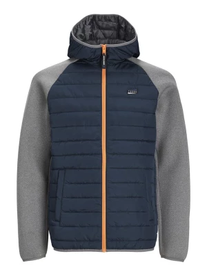 Jack & Jones Kurtka hybrydowa "Toby" w kolorze niebiesko-szarym rozmiar: M