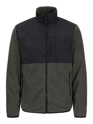 Jack & Jones Kurtka polarowa "Marvin" w kolorze oliwkowo-czarnym rozmiar: L