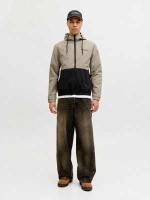 Jack & Jones Kurtka przejściowa w kolorze beżowo-czarnym rozmiar: XXL