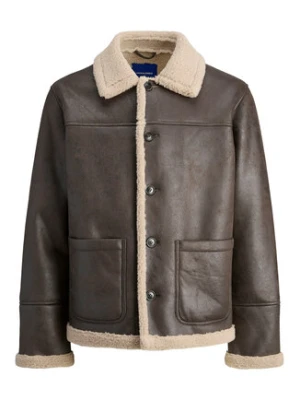 Jack&Jones Kurtka z imitacji skóry Cambridge 12282946 Brązowy Regular Fit