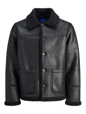 Jack&Jones Kurtka z imitacji skóry Cambridge 12282946 Czarny Regular Fit
