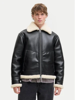 Jack&Jones Kurtka z imitacji skóry Liverpool 12282948 Czarny Regular Fit