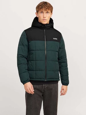 Jack & Jones Kurtka zimowa w kolorze czarno-ciemnozielonym rozmiar: XL