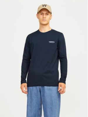 Jack&Jones Longsleeve Alvis 12259735 Granatowy Standard Fit