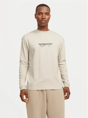 Jack&Jones Longsleeve Charlie 12265426 Beżowy Regular Fit